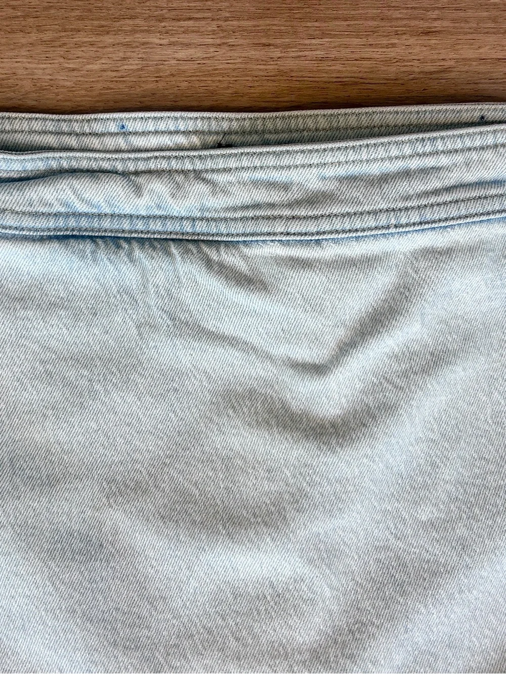 J.Crew Wrap Front Denim Mini Skort Montauk Wash Size 8 - Picture 3 of 15